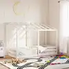 Image de vidaXL Lit pour enfants sans matelas blanc 90x190 cm bois pin massif