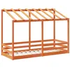 Image de vidaXL Kinderbed met bedhuis 90x190 cm massief grenenhout wasbruin