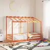 Image de vidaXL Lit pour enfants sans matelas cire marron 75x190 cm pin massif