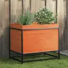 Image de vidaXL Jardinière cire marron 60x40x50 cm bois de pin massif