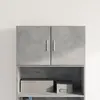 Image de vidaXL Armoire murale gris béton 70x42,5x40 cm bois d'ingénierie