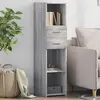Image de vidaXL Buffet haut sonoma gris 30x42,5x124 cm bois d'ingénierie