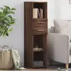 Image de vidaXL Buffet haut chêne marron 30x42,5x124 cm bois d'ingénierie