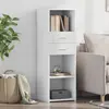 Image de vidaXL Buffet haut blanc 40x42,5x124 cm bois d'ingénierie