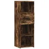 Image de vidaXL Hoge kast 40x42,5x124 cm bewerkt hout gerookt eikenkleurig