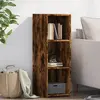 Image de vidaXL Buffet chêne fumé 30x41x93 cm bois d'ingénierie