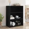 Image de vidaXL Buffet noir 70x41x93 cm bois d'ingénierie