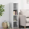 Image de vidaXL Buffet blanc 30x41x124 cm bois d'ingénierie