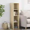 Image de vidaXL Buffet chêne sonoma 30x41x124 cm bois d'ingénierie