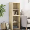 Image de vidaXL Buffet chêne sonoma 40x41x124 cm bois d'ingénierie
