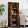 Image de vidaXL Buffet chêne fumé 40x41x124 cm bois d'ingénierie