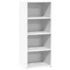 Image de vidaXL Hoge kast 50x41x124 cm bewerkt hout wit