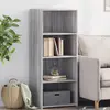 Image de vidaXL Buffet haut sonoma gris 50x41x124 cm bois d'ingénierie