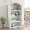 Image de vidaXL Buffet haut blanc 70x41x124 cm bois d'ingénierie