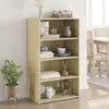 Image de vidaXL Buffet haut chêne sonoma 70x41x124 cm bois d'ingénierie