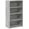 Image de vidaXL Hoge kast 70x41x124 cm bewerkt hout betongrijs