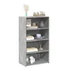 Image de vidaXL Buffet haut gris béton 70x41x124 cm bois d'ingénierie