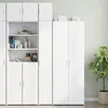 Image de vidaXL Armoire de rangement mince blanc 30x42,5x225 cm