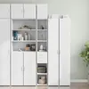 Image de vidaXL Armoire de rangement mince blanc 30x42,5x225 cm