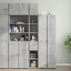 Image de vidaXL Armoire de rangement mince gris béton 30x42,5x225 cm