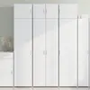 Image de vidaXL Armoire de rangement blanc 70x42,5x225 cm bois d'ingénierie
