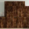 Image de vidaXL Armoire de rangement chêne fumé 70x42,5x225cm bois d'ingénierie