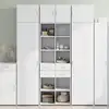 Image de vidaXL Armoire de rangement blanc 70x42,5x225 cm bois d'ingénierie