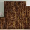 Image de vidaXL Armoire de rangement chêne fumé 80x42,5x225cm bois d'ingénierie
