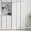 Image de vidaXL Buffet haut blanc 30x42,5x185 cm bois d'ingénierie