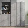 Image de vidaXL Buffet haut gris béton 45x42,5x185 cm bois d'ingénierie