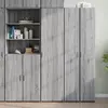 Image de vidaXL Buffet haut sonoma gris 45x42,5x185 cm bois d'ingénierie