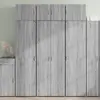 Image de vidaXL Buffet haut sonoma gris 70x42,5x185 cm bois d'ingénierie