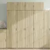 Image de vidaXL Buffet haut chêne sonoma 80x42,5x185 cm bois d'ingénierie
