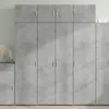 Image de vidaXL Buffet haut gris béton 80x42,5x185 cm bois d'ingénierie