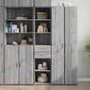 Image de vidaXL Buffet haut sonoma gris 40x42,5x185 cm bois d'ingénierie