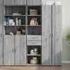 Image de vidaXL Buffet haut sonoma gris 45x42,5x185 cm bois d'ingénierie