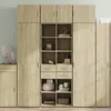 Image de vidaXL Buffet haut chêne sonoma 70x42,5x185 cm bois d'ingénierie