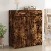 Image de vidaXL Buffet chêne fumé 80x42,5x93 cm bois d'ingénierie