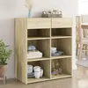 Image de vidaXL Buffet chêne sonoma 80x42,5x93 cm bois d'ingénierie