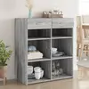 Image de vidaXL Buffet sonoma gris 80x42,5x93 cm bois d'ingénierie