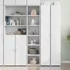 Image de vidaXL Buffet haut blanc 40x41x185 cm bois d'ingénierie
