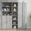 Image de vidaXL Buffet haut sonoma gris 40x41x185 cm bois d'ingénierie