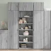 Image de vidaXL Buffet haut sonoma gris 70x41x185 cm bois d'ingénierie
