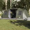 Image de vidaXL Tente de camping tunnel 4 personnes vert olive imperméable