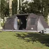 Image de vidaXL Tente de camping tunnel 4 personnes marron imperméable