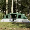 Image de vidaXL Tente familiale tunnel 6 personnes vert imperméable