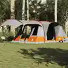 Image de vidaXL Tente de camping tunnel 5 personnes gris et orange imperméable