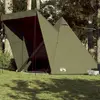 Image de vidaXL Tente familiale tipi 6 personnes vert olive imperméable