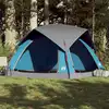Image de vidaXL Tente de camping de cabine 4 personnes bleu imperméable