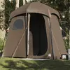Image de vidaXL Tente de douche 2 personnes marron imperméable